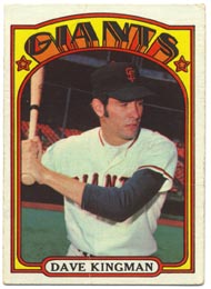 1972 Topps Baseball Cards      147     Dave Kingman RC